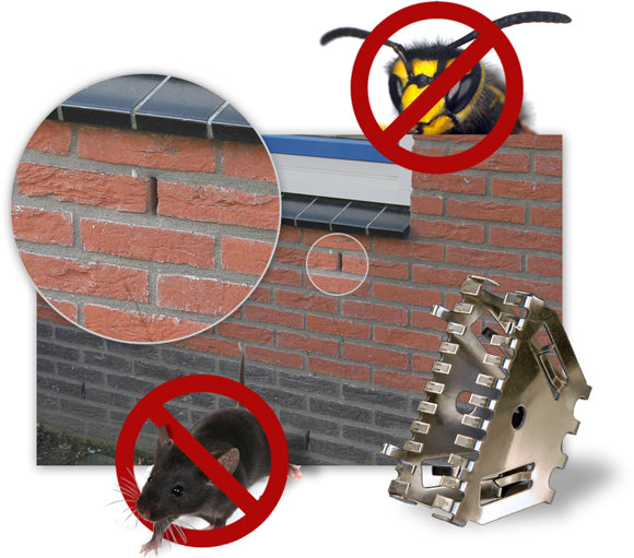 Bienenbeisser Stoßfugenlüfter aus Edelstahl 50cm oder 70cm